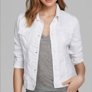 J BRAND white denim jacket Size S